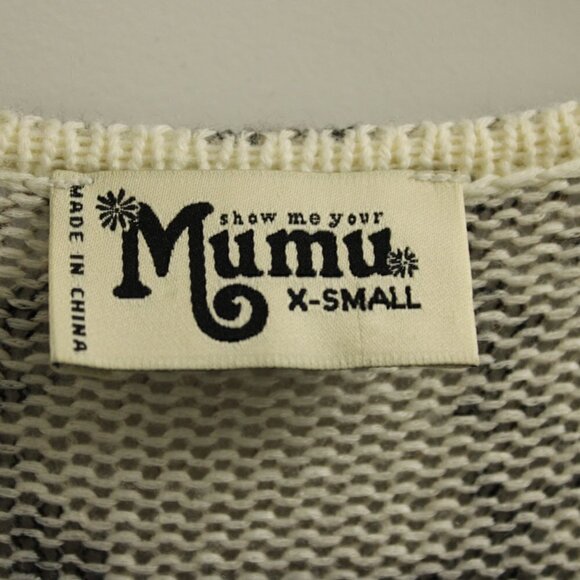 Show Me Your Mumu Womens Sz XS Hug Me Sweater Python Knit Animal Print Snake. - Picture 2 of 4